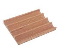 NUOBESTY Wooden Cigar Tray with 4 Deep Slots Made from Aromatic Wood for Secure Placement and Preventing Accidental Drops, for Cigar Display and Gathering in Office or Home