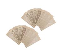 NUOBESTY Wooden Embroidery Bookmarks 5.12X2.36In Blank Cross Stitch Tags 16 Pcs DIY Sewing Craft Supplies for Book Accessories and Handmade Decoration