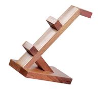 NUOBESTY Wooden Game Controller Storage Rack with Headset Holder Sturdy Multi Functional Support for Controllers Headphones Stylish Gaming Accessories Organizer Brown