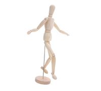 NUOBESTY Wooden Human Figure Model with Flexible Joints Paintable DIY Articulated Mannequin for Drawing Sketching Home Decoration and Hobbyists