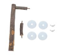 NUOBESTY Wooden Parrot Standing Rod U-shape Design for Small to Medium Birds Natural Perch Stick with Grinding Claw Function Reduces Aggression and Loneliness Bird Cage Accessory