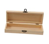 NUOBESTY Wooden Pencil Case Capacity Boys and Girls School Supplies Office Stationery Box