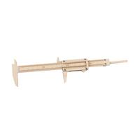 NUOBESTY Wooden Precision Calipers Ruler for Diy Craft Measuring, Small Wood Calipers Rulers for Drawing and Learning, Straight Edge Woodworking Measuring Tool for Office and School