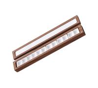 NUOBESTY Wooden Watercolor Box Compartments for Artists Portable Paint Case for Watercolor Painting Empty Palette Sub-packing Pans