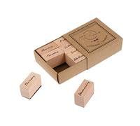 NUOBESTY Wooden Week Stamps Set DIY Craft Stamp for Scrapbooking and Planner Decoration for Weekly Organizing and Creative Paper Crafting