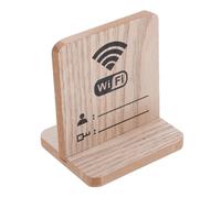 NUOBESTY Wooden Wifi Password Sign Board for Home and Guest Rooms Elegant Display for Hotels Restaurants and Offices Wifi Network Essentials for Easy Access and Communication