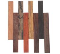 NUOBESTY Woodturning Pen Blanks, 8pcs DIY Wood Blanks Complete Pen Kit Unique Patterns Stain Paint Ready, for Handmade, DIY Crafts