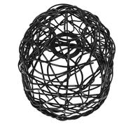 NUOBESTY Woven Rattan Lampshade for Pendant Lights Boho Lamp Shade Easy to Install Rustic Light Cover for Home Decor Warm Cozy Atmosphere Durable Plastic Wicker Design