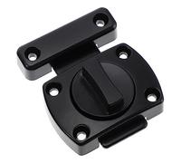 NUOBESTY Zinc Alloy Door Latch Slide Bolt Lock, Small Black Thickened Security Bolt for French Doors and Wood Gates, Surface Mounted Slide Lock for Home Safety