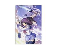 nuochen Angel Beats Japanese Anime Poster Animation Cartoon Poster 6 Canvas Wall Art Prints Poster Photo Picture Painting Posters Room Decor 16x24inch(40x60cm)