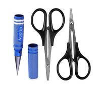Nuofan 0-14mm RC Body Reamer Hole Puncher and Curved Scissors & Straight Scissors Trimming Universal Tools Set for RC Car Body Shell Lexan Plastic