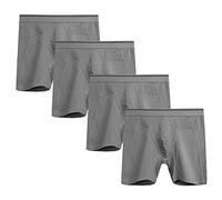 Nuofengkudu Mens Seamless Boxer Briefs Y Fronts Pouch Support Cotton Underwear Trunks Comfortable Soft Stretch Waistband Breathable Sports Classic Male Underpants Walking Navy Black 3XL