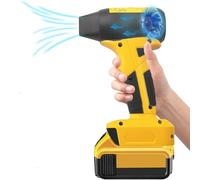 NUOGEDZ Mini Jet Dry Blower Fan for Dewalt 20V Max Battery, 130000RPM Cordless Portable Handheld Turbo Jet Fan Blowers for Car, Leaf Blower, Cleaning, Camping, Workshops, Lawns (Battery not Included)