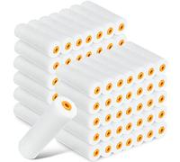 Nuogo 120 Pcs 4 Inch Foam Paint Roller Mini High Density Foam Roller Refills Paint Edger Tool for Walls Brings Smooth Finishes Flat Surfaces (White)