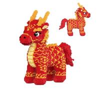 NUOJIAYING Dragon Horse Building Set, 12888PCS Cool Animals Model Dragon Building Bricks Kit, Adults Collectible MOC Model, Ideas Gifts for Kit Teenagers Adults