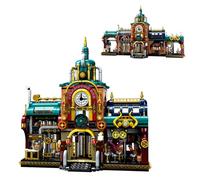 NUOJIAYING Steampunk Bar Building Toys, 1557 Pieces Modular Building Kit, Retro City Street Collectible Architecture Model Kits, Architecture for Home Office Display Collection Decoration