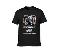 NUOKANG 40 Years of Fast and Furious Paul Walker Signature Thank You for The Memories T-Shirt Black XL