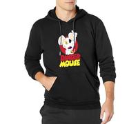 NUOKANG Danger Mouse British Cartoon Series Hoodie Sweatshirt Jumper Pullover Black S