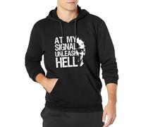 NUOKANG Gladiator Unleash Hell Russell Crowe Movie Roman Hooded Pullover Hoody Black L