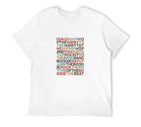 NUOKANG I Said A Hip Hop Colour Tshirt Unisex & Kids - Sugarhill Gang, Rapper's Delight T-Shirt White XL