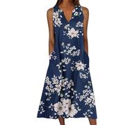 nuoke Beach Coverups for Women UK, Sun Dresses Size 16, Petite Spring Clothes for Women, Floral midi Dress, Womens Fashion, Ladies Summer Clothes, Plus Size Maxi Dresses for Women UK