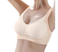 nuoke Bras for Women, Padded Bralette, Front Closure 5d Shaping Wireless Support Bra, Sports Bras Women high Impact, Womens Bras Multipack, Seamless Bra