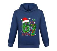 Nuoke christmas jumper,67 kid,gifts for Boys Girls Hoodie Vintage Y2k Pullover Streetwear Long Sleeve Hooded Sweatshirt Navy