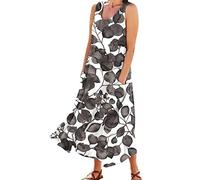 Nuoke Petite Summer Dresses, Black Bodycon Dress, Black Linen Shirt Women, t-Shirt Dress, Plus Size Maxi Dresses Size 26/28, Going Out Outfits for Women