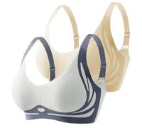 nuoke Returns Pallet, Padded Bras for Women, Wireless Bras for Women UK Large Bust, Non Wired Padded Bra, Front Closure 5d Shaping Wire-Free Support Bra