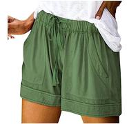 Nuoke Short Leggings for Women UK, Running Shorts with Phone Pocket, Plus Size Culottes, Womens Gym, Black Short, hot Pants, Women Long Shorts