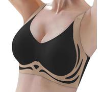 nuoke Sports Bra, Back Support Bra, Front Closure 5d Shaping Wireless Support Bra, Sports Crop Tops for Women UK, Sports Bras Women Plus Size
