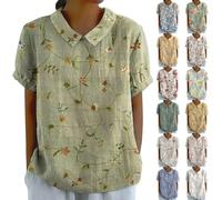 Nuoke Tops for Women UK Cheesecloth Tops Ladies Checked Shirts Summer Blouses for Women Longline Shirts Black t-Shirts Blue top Bohemian Clothes Chiffon top Ladies Blouses Size 20