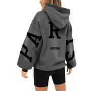 Nuoke Unisex Printed Long Sleeved Casual Loose Pocket Hoodie