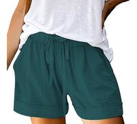Nuoke Womens Holiday Clothes, Active wear, Running Shorts with Phone Pocket, Ladies Short Leggings, Womens Gym, Roman Shorts, Running Women