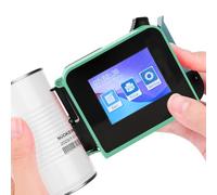 NuoKer Handheld Inkjet Printer - Metal Body, 1/2" Print Height, Prints Dates/QR Codes/Barcodes on Any Flat Surface for Industrial & Retail Labeling (Nuoker-TIJ-T1 -mini)