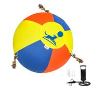 NUOLAN Upgraded 25" Heavy-Duty Herding Ball for Dogs with Knotted Ropes