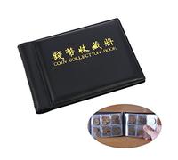 NUOLUX Coin Collection Album 60 Coin Holders Can Hold 50P and 2 Pound Coins Black