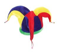 NUOLUX Multicolor Costume Jester Clown Mardi Gras Hat