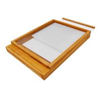 NUOMIC 10 Frame Beehive Screened Bottom Board, Beeswax Coated Screened Bottom Board for Langstroth Bee Hive Summer Airflow