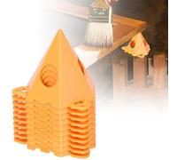 NUOOO 10 Pcs Painters Pyramid Stands Perforated Woodwork Paint Stands Triangular Plastic Foot Stand Woodworking Paint Fixed Tripod Cabinet Door Risers for Canvas Cabinet Door Paint Pouring