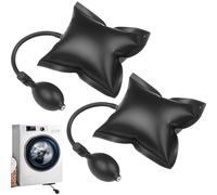 NUOOO Air Wedge Pump Up Bag Air Wedge Up Bags Air Alignment Leveling Hand Tool Inflatable Shim Bag Wedge Pump Kits for Home Door Window Installation Repair(2 Pack, Black)