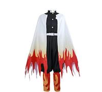 Nuoqi Rengoku Cosplay Outfit Adult Rengoku Costume Rengoku Kamado Halloween Uniform XXL