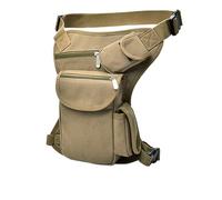NUOSDEX Motorcycle Saddlebag Men Belt Bicycle And Motorcycle Pack Men Canvas Drop Waist Bags Leg Pack Bag Work Bag Universal Motorcycle Luggage Bag Saddle Bag(Khaki)