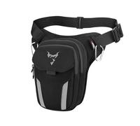 NUOSDEX Motorcycle Saddlebag Motorcycle Leg Hip Pack Leg Bag Casual Crossbody Bag Multi-functional Cycling Riding Bag Universal Waterproof Luggage Storage Bag(Gray-NO Light)