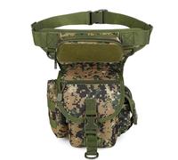 NUOSDEX Motorcycle Saddlebag Universal Waterproof Luggage Storage Bag Tactical Drop Leg Bag Tool Fanny Thigh Pack Leg Rig Military Motorcycle Camera Versipack Utility Pouch(Jungle Green)