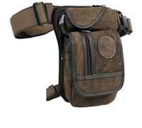 NUOSDEX Motorcycle Saddlebag Waterproof Hard Shell Outdoor Casual Moto Bag Fanny Pack Motorbike Thigh Belt Hip Bum Bags Motorcycle Waist Bag Drop Leg Bag(Type A Brown)