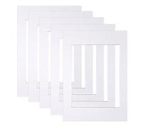 nuosen 10 Piece Picture Mounts,White Photo Mounts Frame Mounts A4 Picture Mounts Picture Mats for 6 x 8 inch Image
