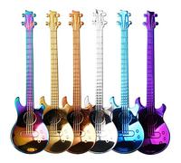 nuoshen Guitar Coffee Teaspoons, 6pcs Stainless Steel Musical Coffee Gifts for Man Cute Tea Spoons Set Ice Cream/Dessert/Stirring/Sugar Spoon