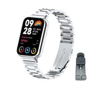 nuosiweilang Bracelet Compatible with Xiaomi Mi Band 8 Pro/Smart Band 8 Pro Strap Metal Stainless Steel Replacement Band Accessories for Xiaomi Redmi Watch 4
