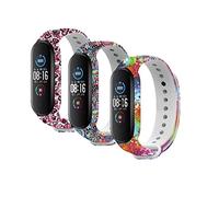 nuosiweilang Compatible with Xiaomi Mi Band 7/Mi Band 6/Mi Band 5 Strap,Miband 7 Colourful Silicone Replacement Bracelet Wristband Bands Accessories for Xiaomi Mi Smart Band 7/6/5